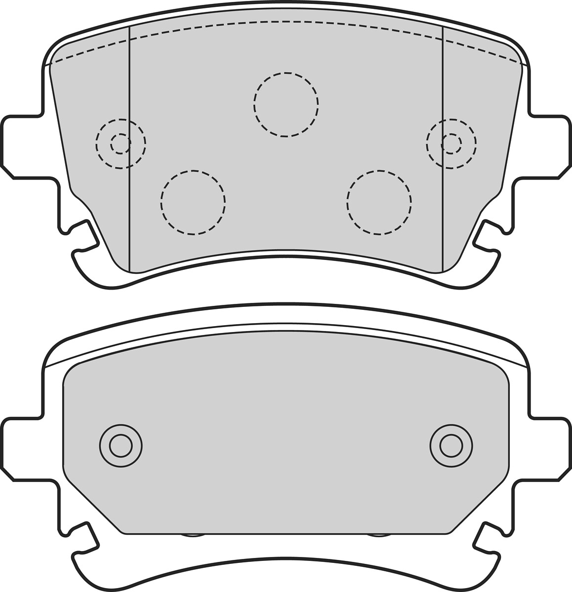 BRAKE PADS FIRST VW TRANSPORTER V RR